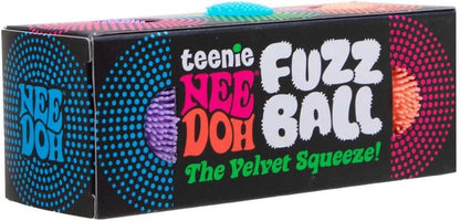 Schylling Teenie NeeDoh 3-Pack Mini Sensory Fuzz Balls with Velvet Texture and Soft Squish, Ages 3 and Up