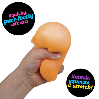 (2 pack) Nee Doh Cool Cats Squishy Fidget Ball, Novelty Toy, Multiple