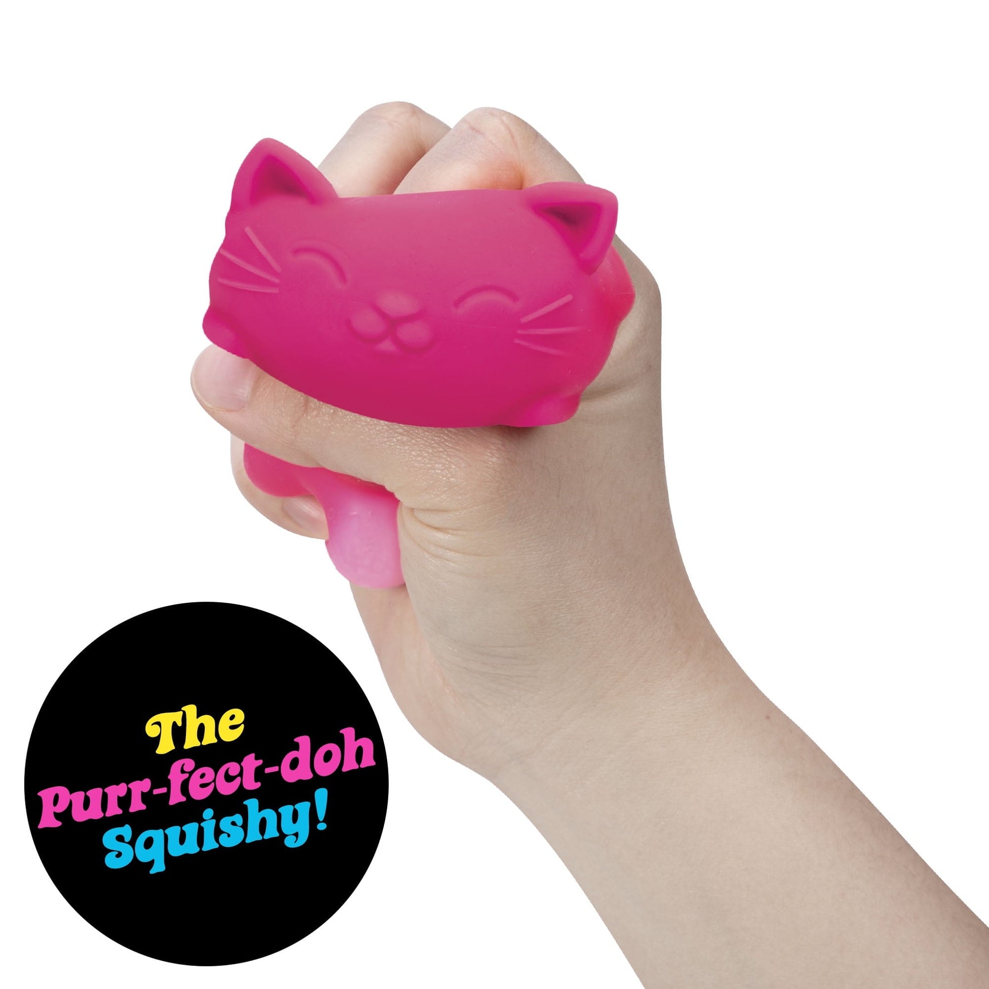 (2 pack) Nee Doh Cool Cats Squishy Fidget Ball, Novelty Toy, Multiple
