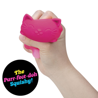 (2 pack) Nee Doh Cool Cats Squishy Fidget Ball, Novelty Toy, Multiple