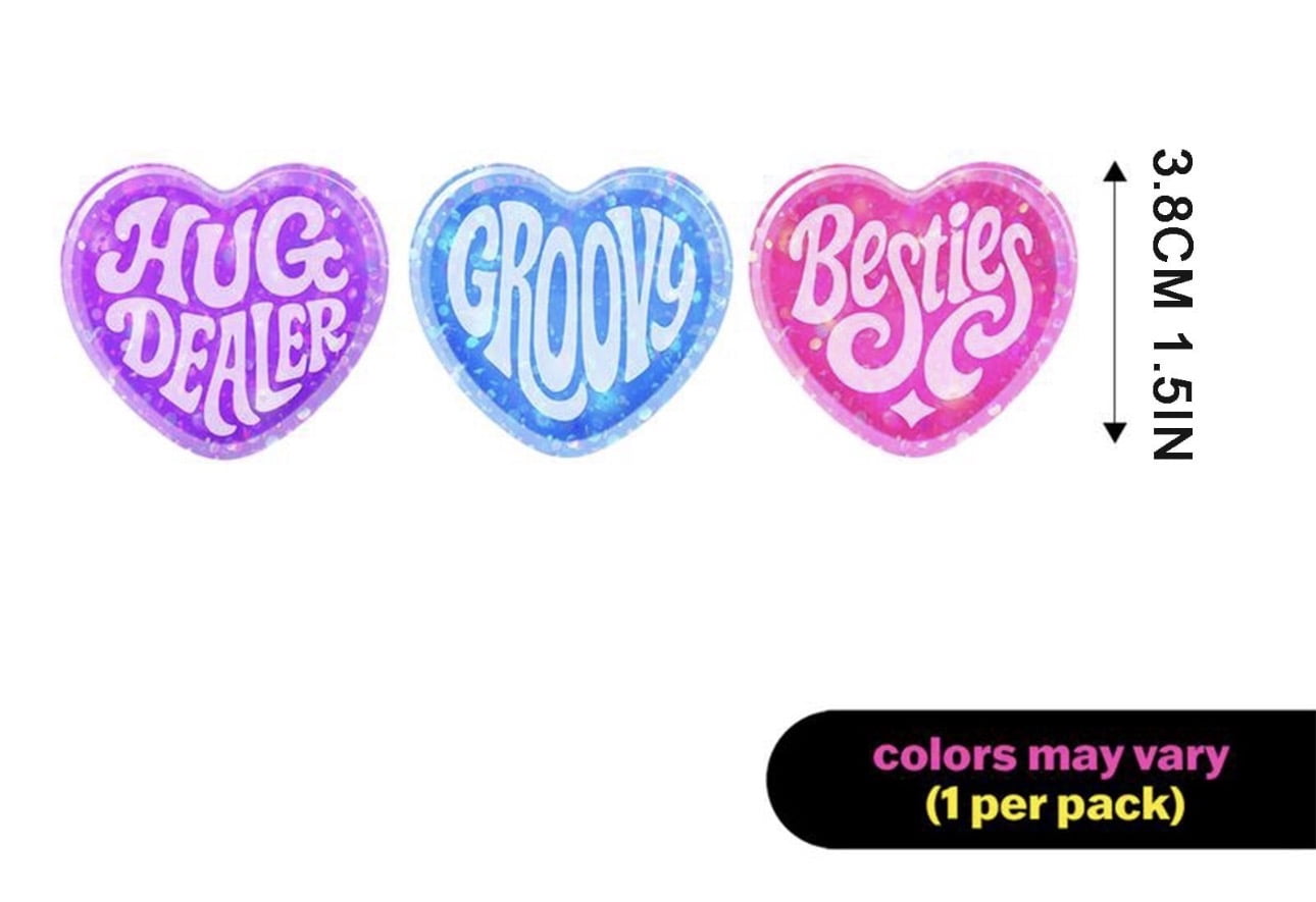 Teenie Sparkle Squeeze Hearts Squishy Stress Relieve Stress Ball Set,