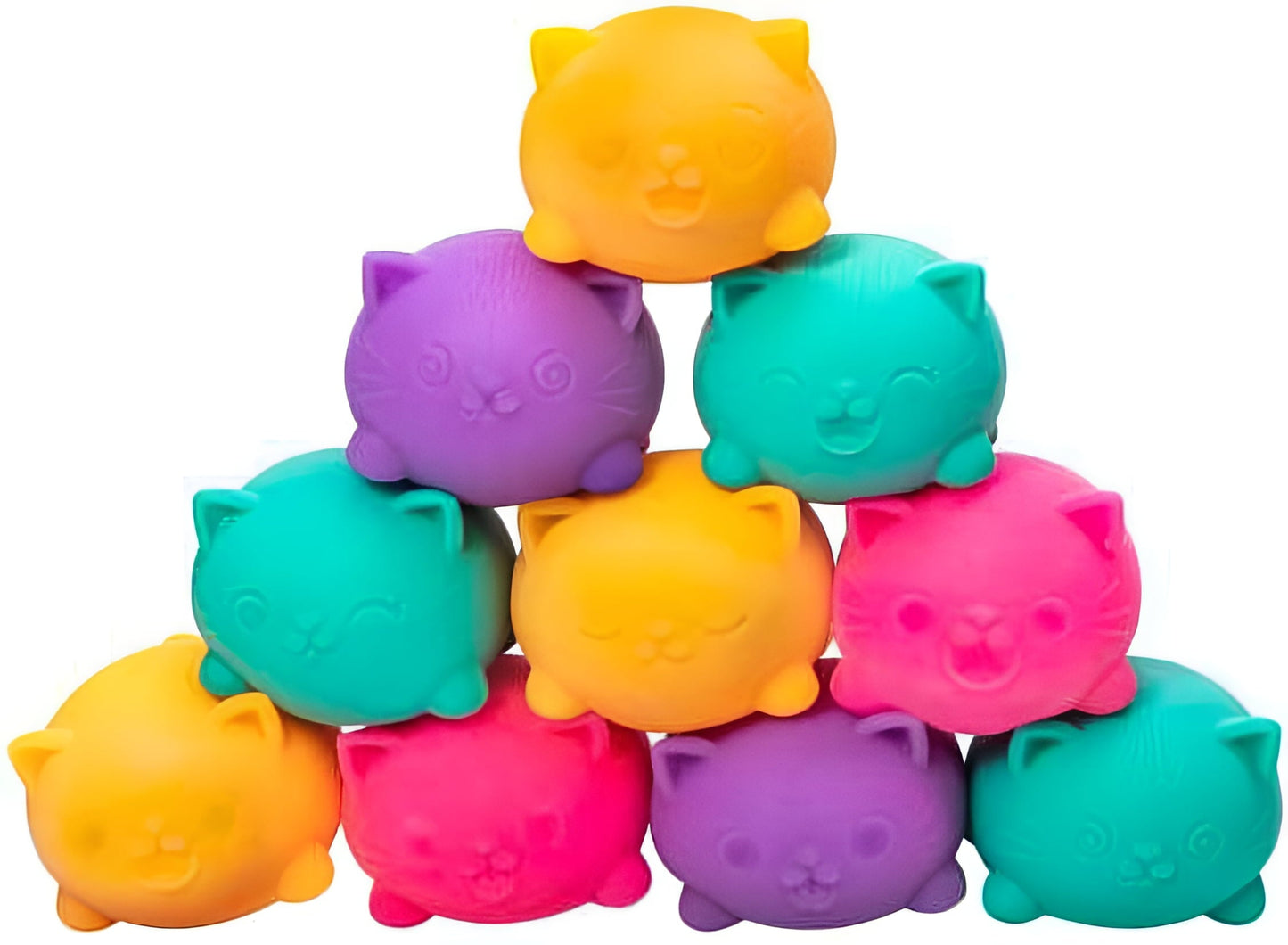Teenie Cool Cats Stress Ball 3-Pack (3 RANDOM Colors!)