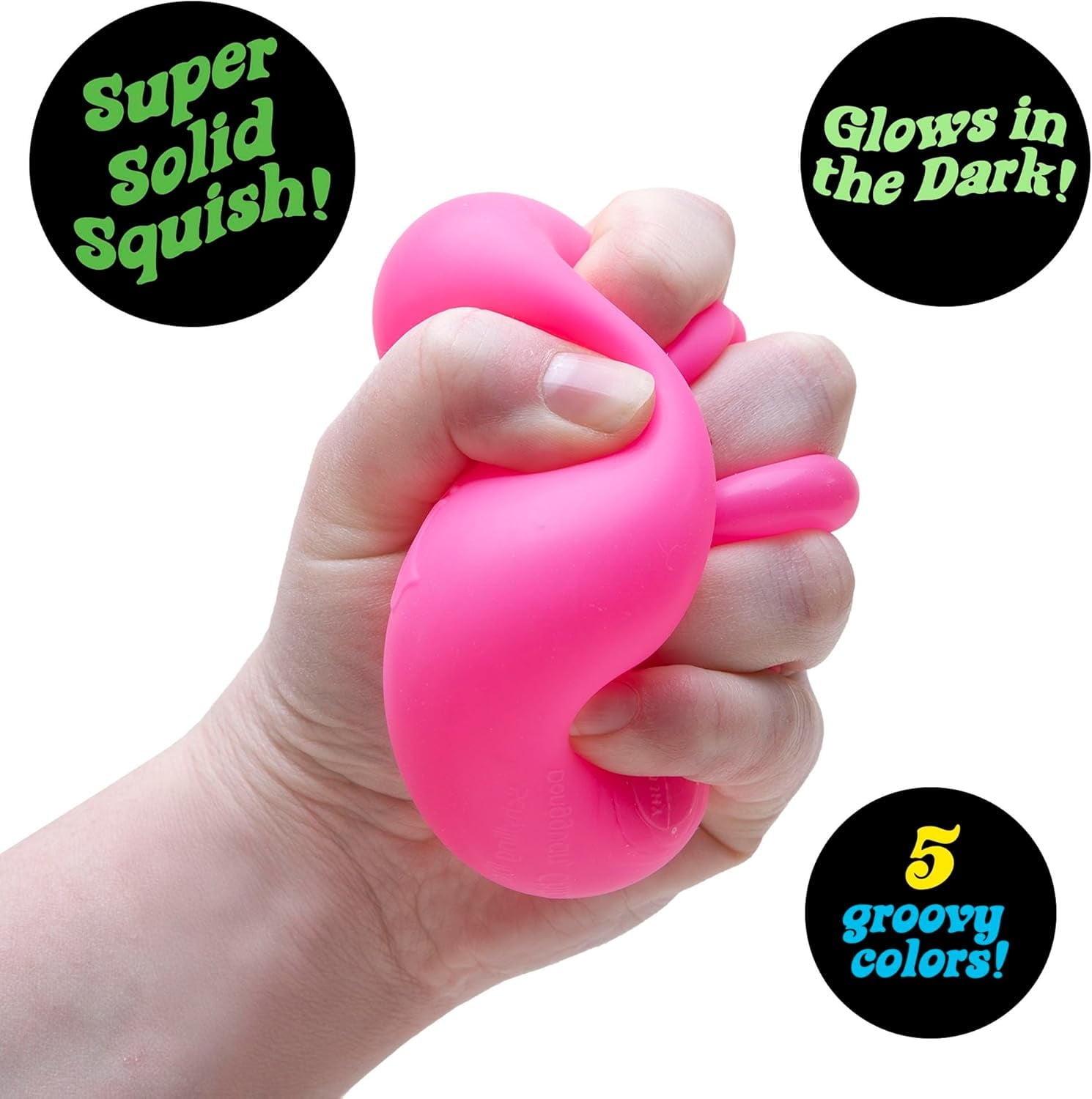 Nice Cube Glow - Sensory Toy with a Super Solid Squish - Glows in The