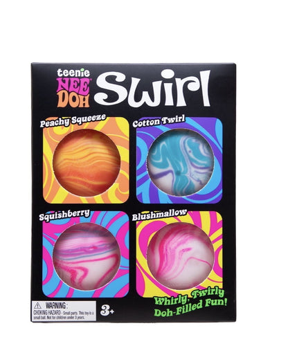new trending nee doh teenie swirl 4 pack stress reliever balls, fidget