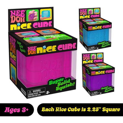 NeeDoh Nice Cube – Solid Squish – 2.25″ Cube