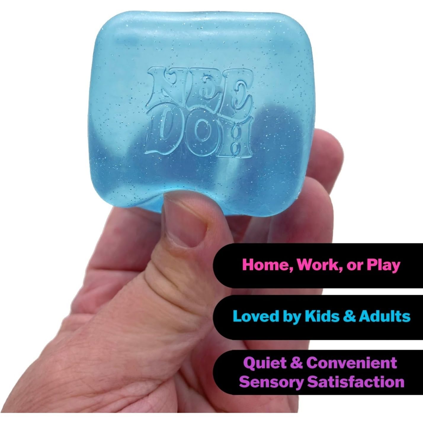 NeeDoh Nice Cube – Solid Squish – 2.25″ Cube